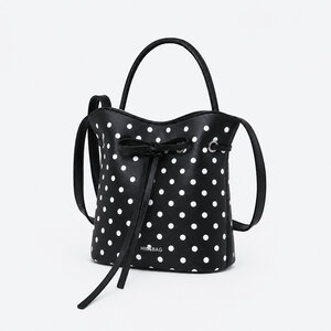 Parisian Chic Style Polka Dots Pu Women's Bucket Bag h5 Picture2