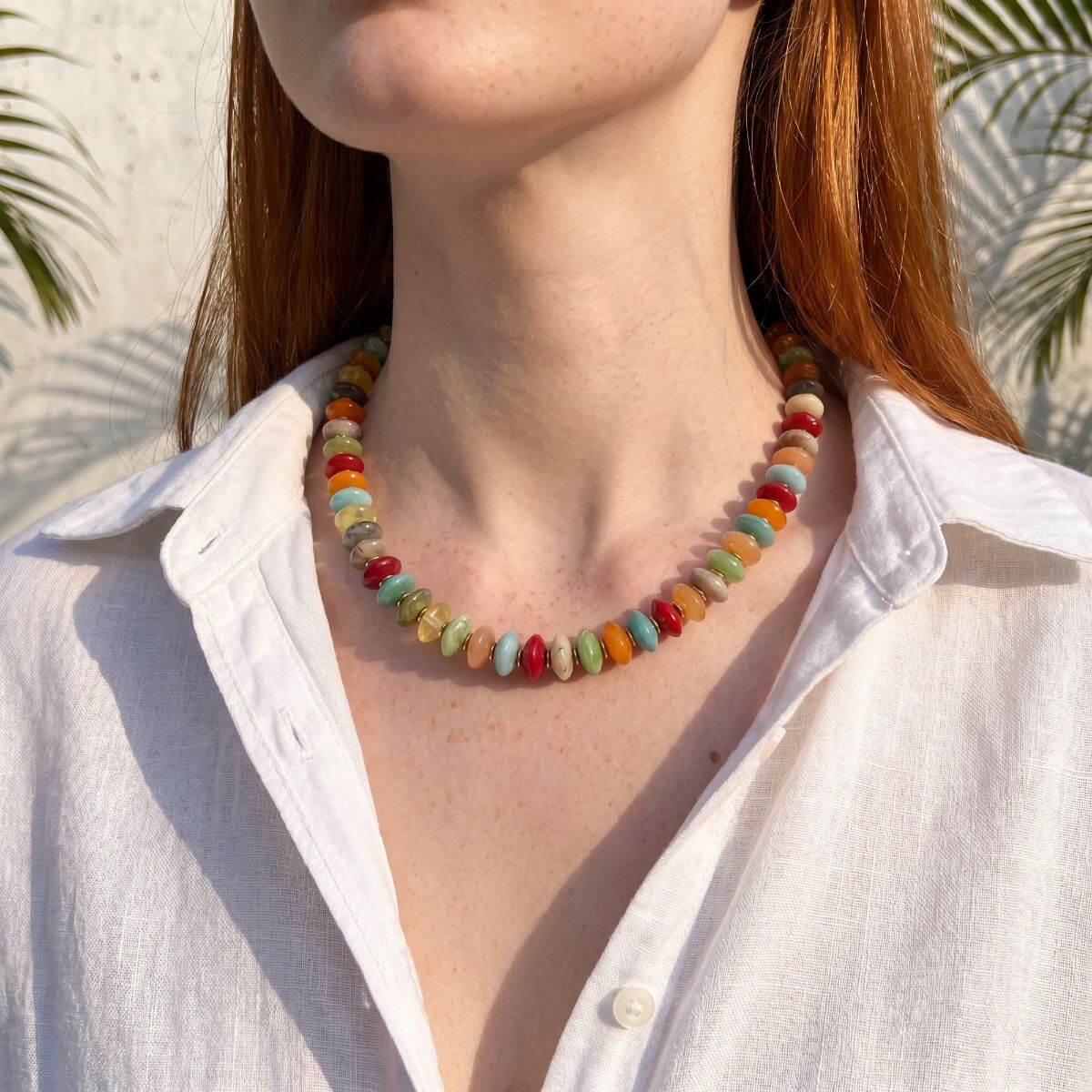 Simple Series Beads Resin Women's Beaded Necklaces h5 Picture2