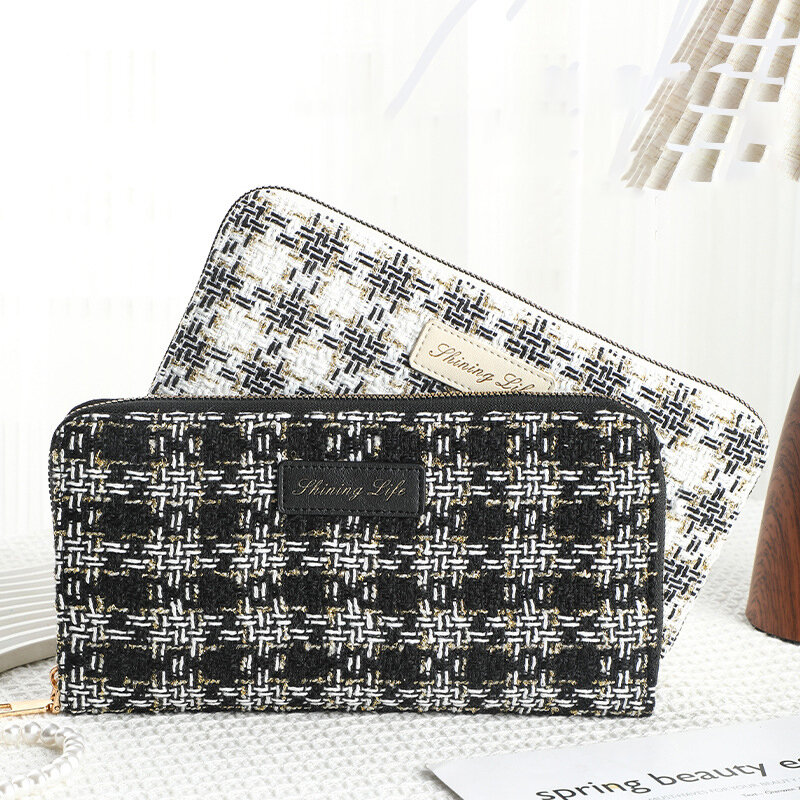 Bolsas de joyería elegantes de tela tejida rectangular de la serie Luxury Series h5Imagen3