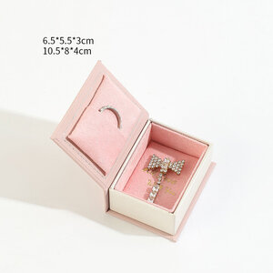 Cajas de joyería rectangulares elegantes de terciopelo de la serie clásica h5