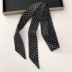 Eenvoudige serie casual effen polyester zomer sjaals met stippen h5