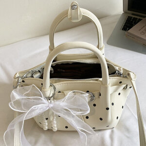 Sacs à main pour femmes en PU à pois style années 2000 h5 Image3