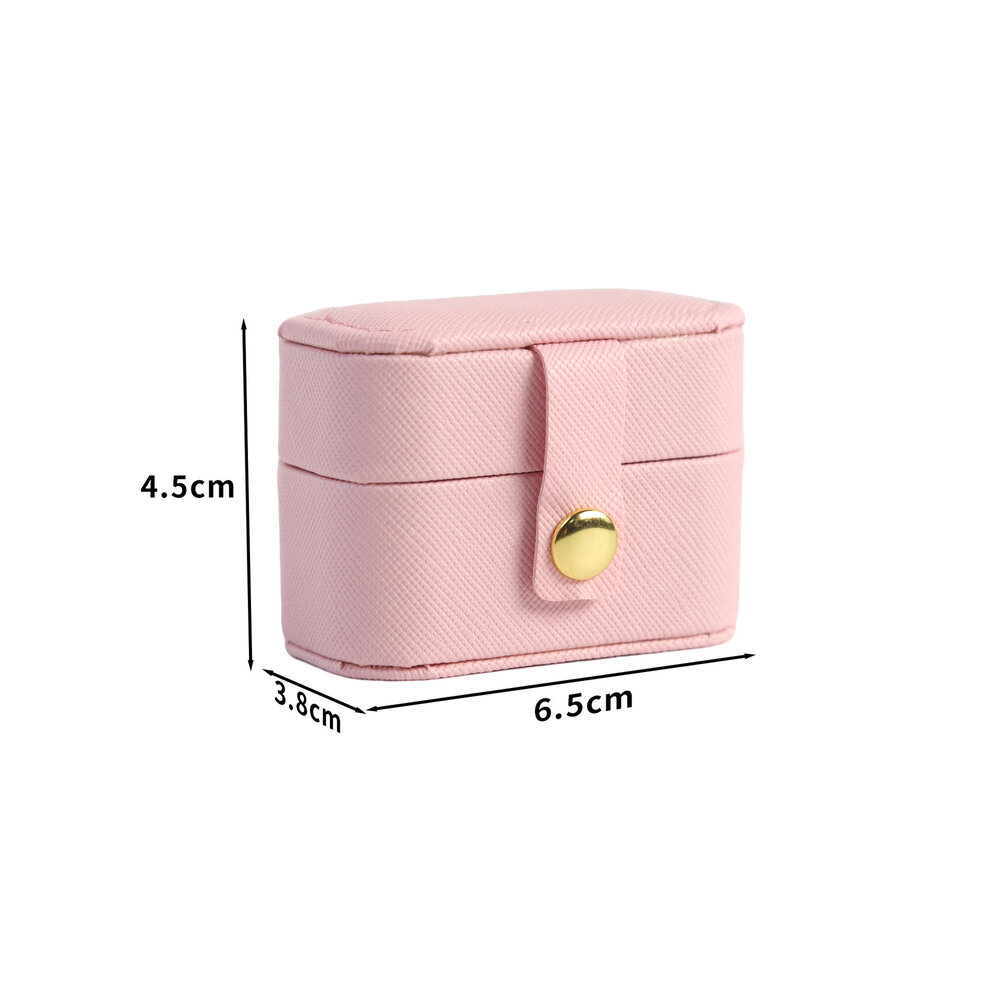 Cajas de joyería rectangulares de PU de la serie Simple Daily