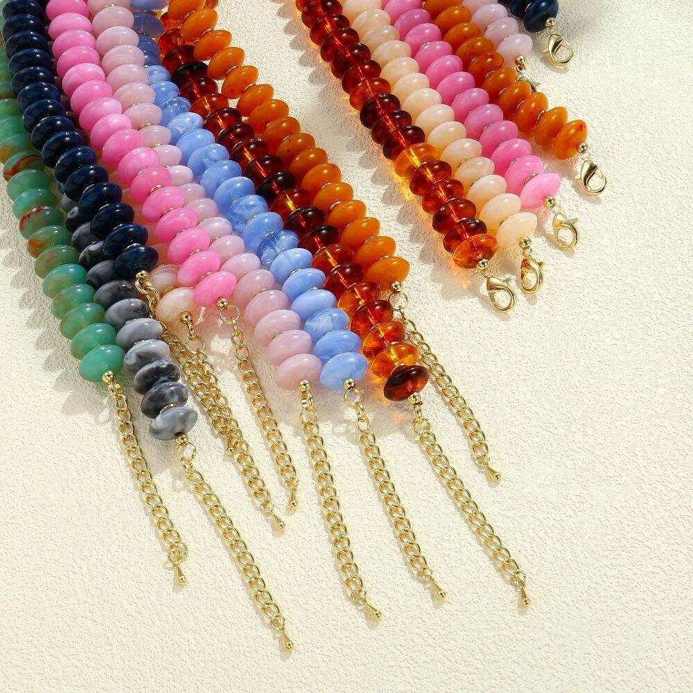 Simple Series Beads Resin Women's Beaded Necklaces h5 Picture4