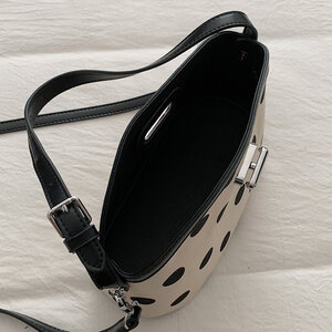 Sac bandoulière femme en tissu à pois style décontracté h5 Image5