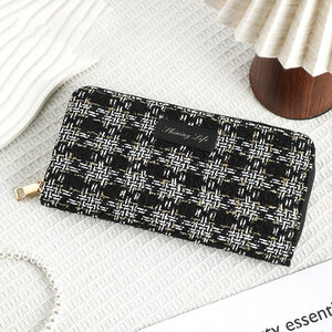 Bolsas de joyería elegantes de tela tejida rectangular de la serie Luxury Series h5