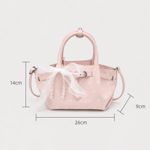 Sacs à main pour femmes en PU à pois style années 2000 h5 Image4