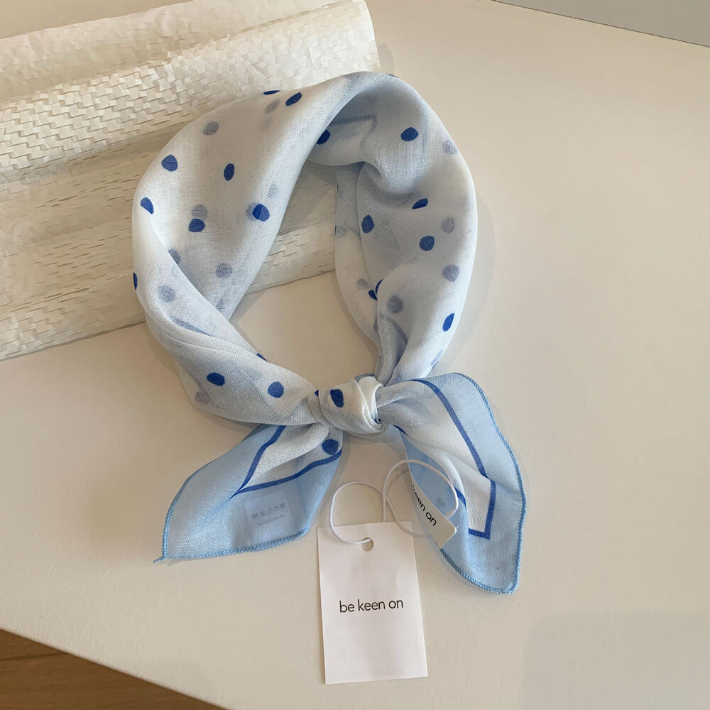 Eenvoudige serie dagelijkse sjaals met bloemen, dierenprint, strepen, ruitjespatroon, stippen, gemengde kleuren, paisley-patroon en geometrische vormen, gemaakt van polyester voor de zomer. h5Afbeelding2