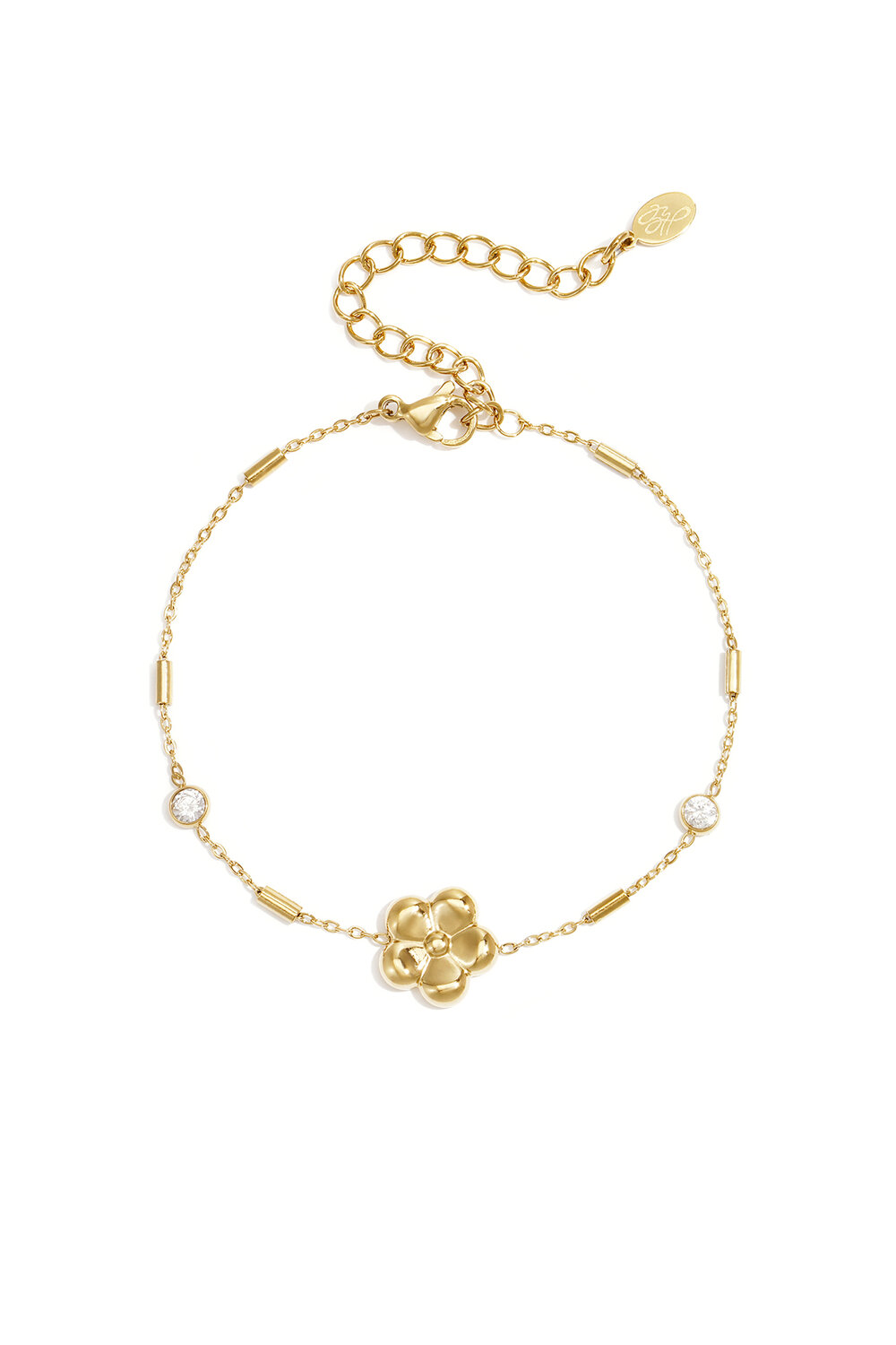 Stainless Steel Charm Bracelets Flower Simple Daily Simple Series Women's jewelry