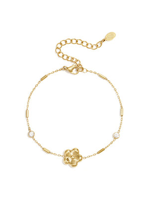 Stainless Steel Charm Bracelets Flower Simple Daily Simple Series Women's jewelry h5