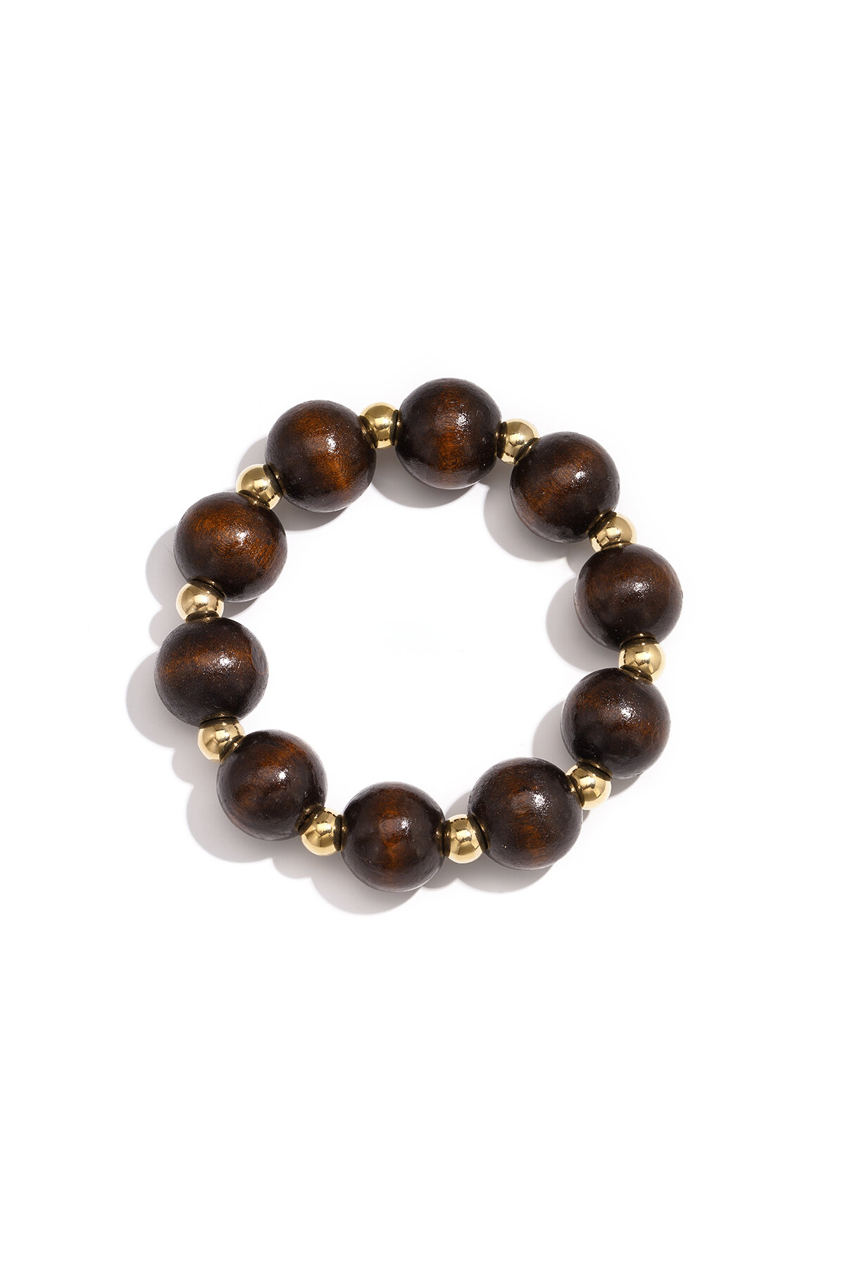 Houten kralenarmbanden, eenvoudige kralen, dagelijkse sieraden, damesjuwelen