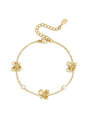 Stainless Steel Charm Bracelets Flower Simple Daily Simple Series Women's jewelry h5