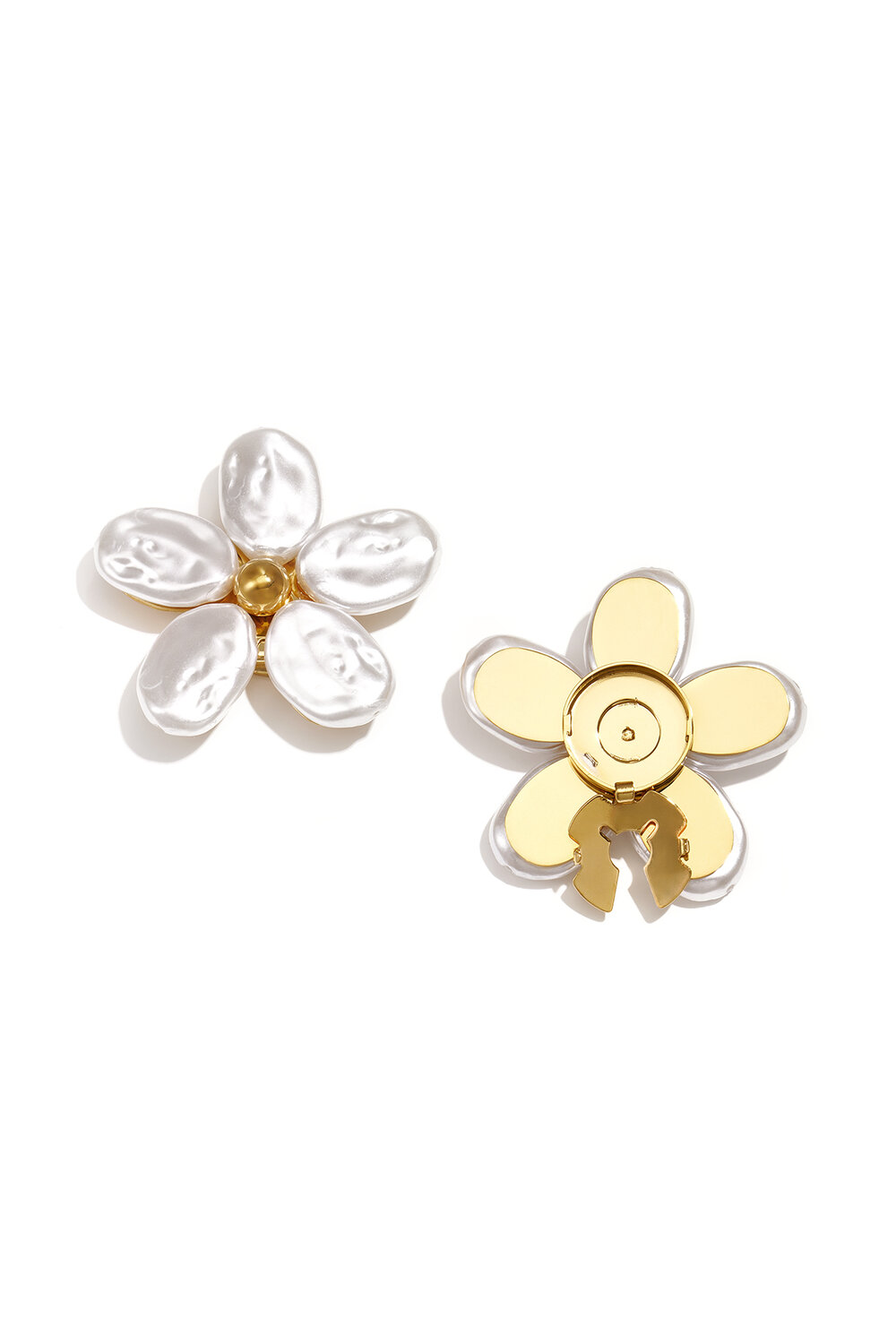 Boutons de manchette Fleur Simple Acier Inoxydable Accessoires du quotidien h5Image3