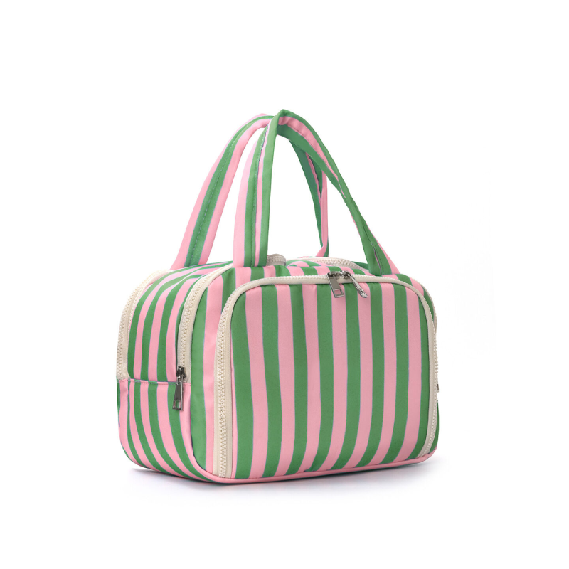Pochette per cosmetici Simple Series Daily Stripe in poliestere a colori misti Immagine2