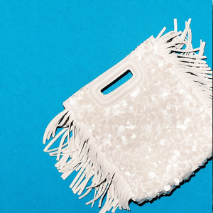 Evening Style Tassel Sequin Solid Color Tassel Premium Quality Pu Women's Square Bag h5 Picture7