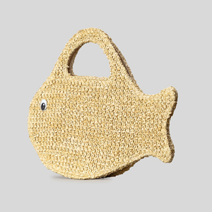 Casual Style Woven Flower Oceanic Style Woven Fish Women's East-west Bag h5 Picture8