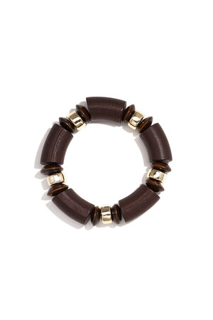 Braccialetti con perline di legno, perline, serie Retro Daily Simple, gioielli da donna h5