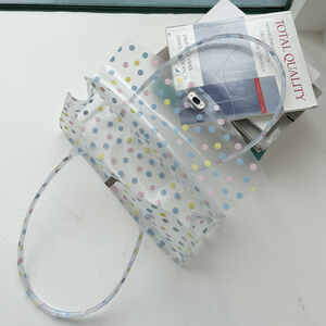 Casual Style Pvc / Transparent Solid Color Polka Dots Mixed Color Pvc Women's Square Bag h5 Picture4
