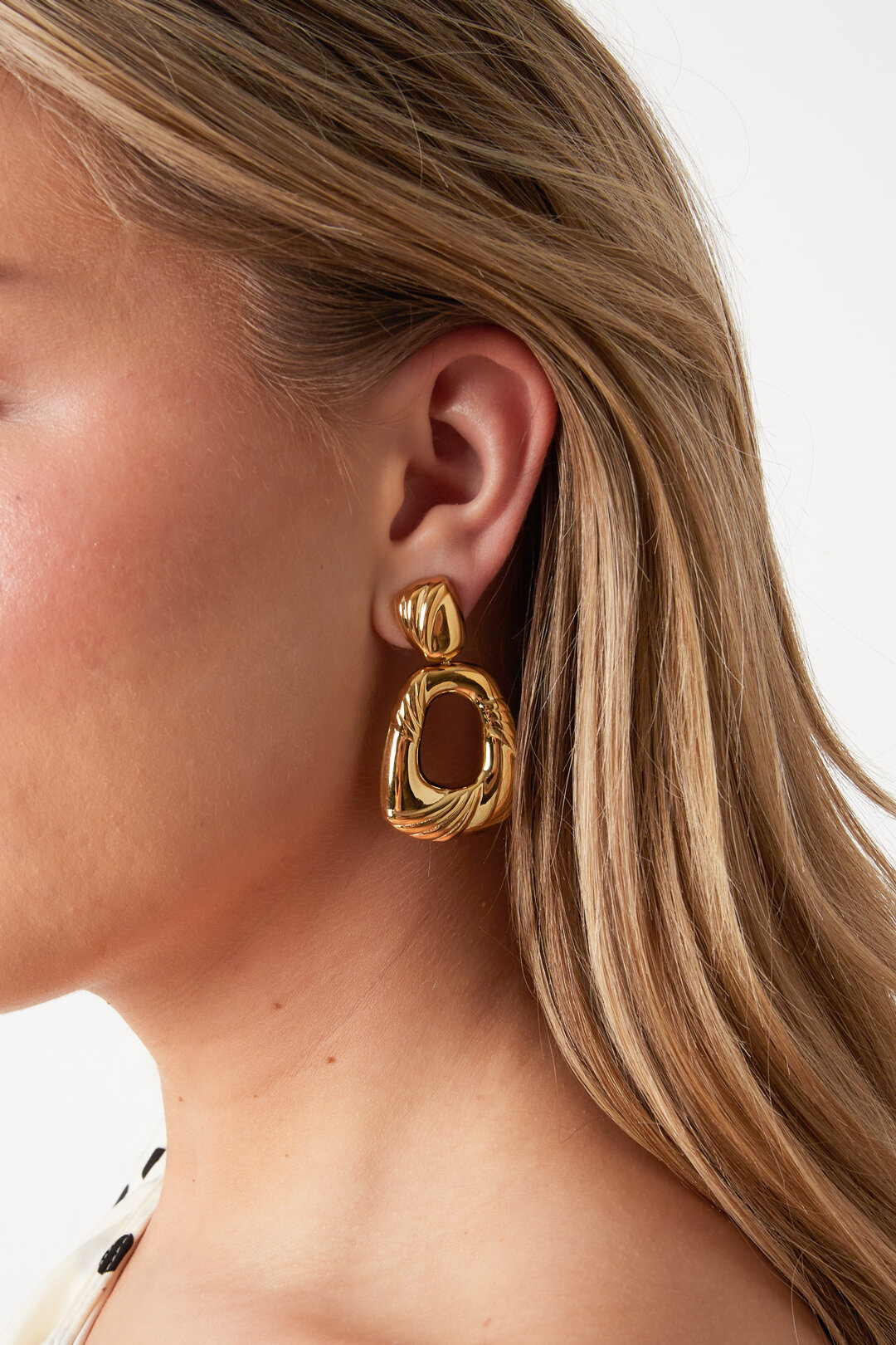Stainless Steel Drop Earrings Geometric Shape Casual Daily Simple Series Women's jewelry 2