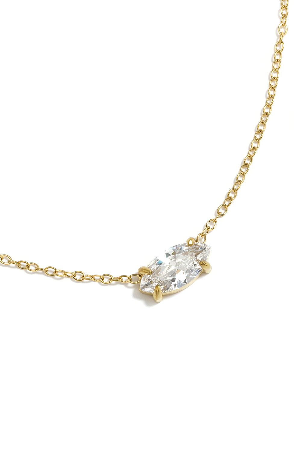Collares Con Colgante De Acero Inoxidable Con Forma Elíptica, Sencillos, De La Serie Daily Simple Para Mujer. h5Imagen4