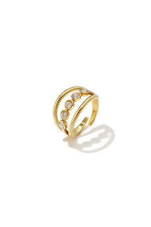 Layered ring with stones h5