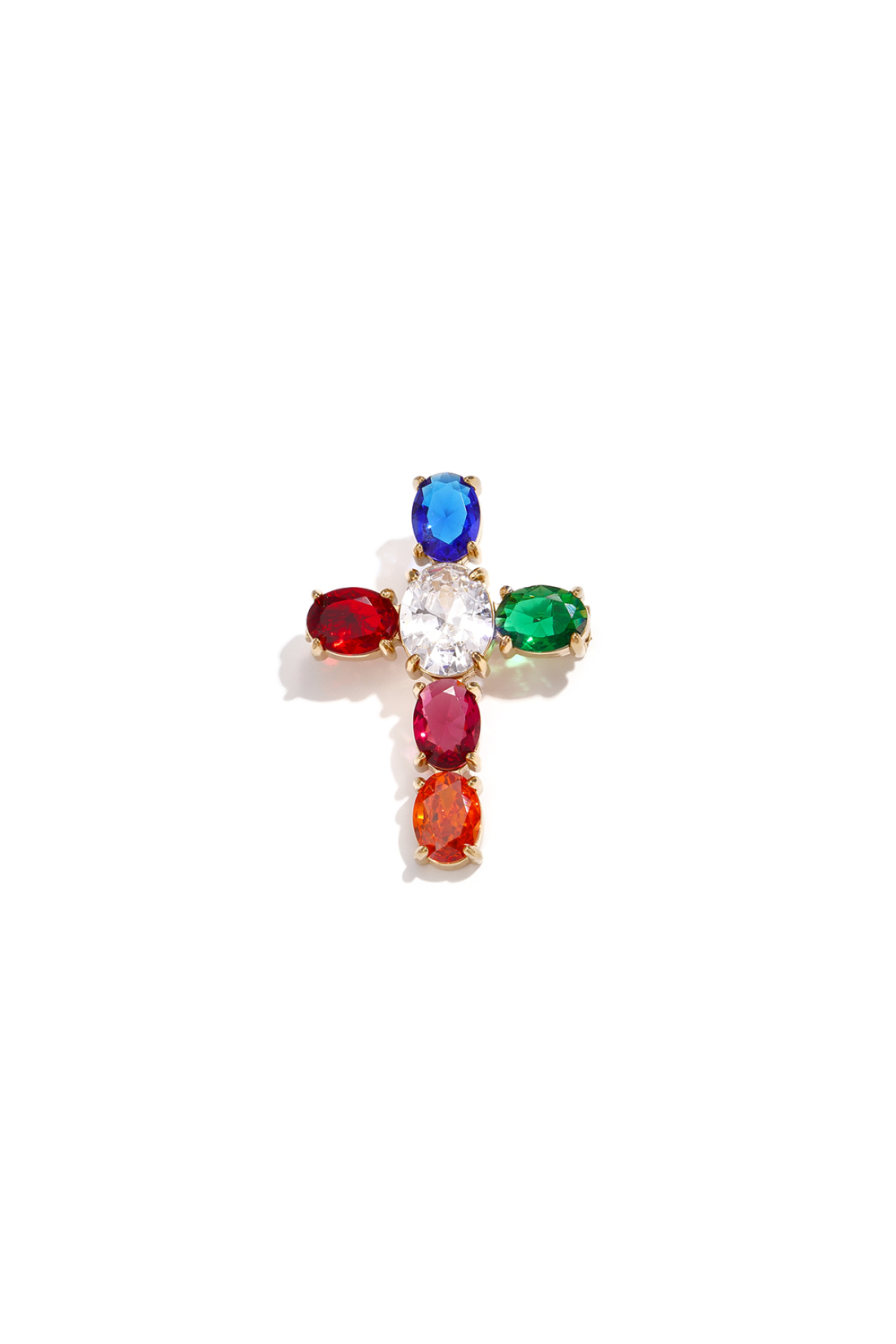 Brooches Cross Simple Stainless Steel Daily Accessories