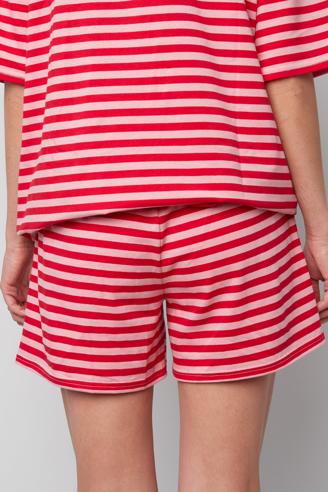 Pantalones cortos de algodón a rayas, ropa informal de primavera/verano Imagen4