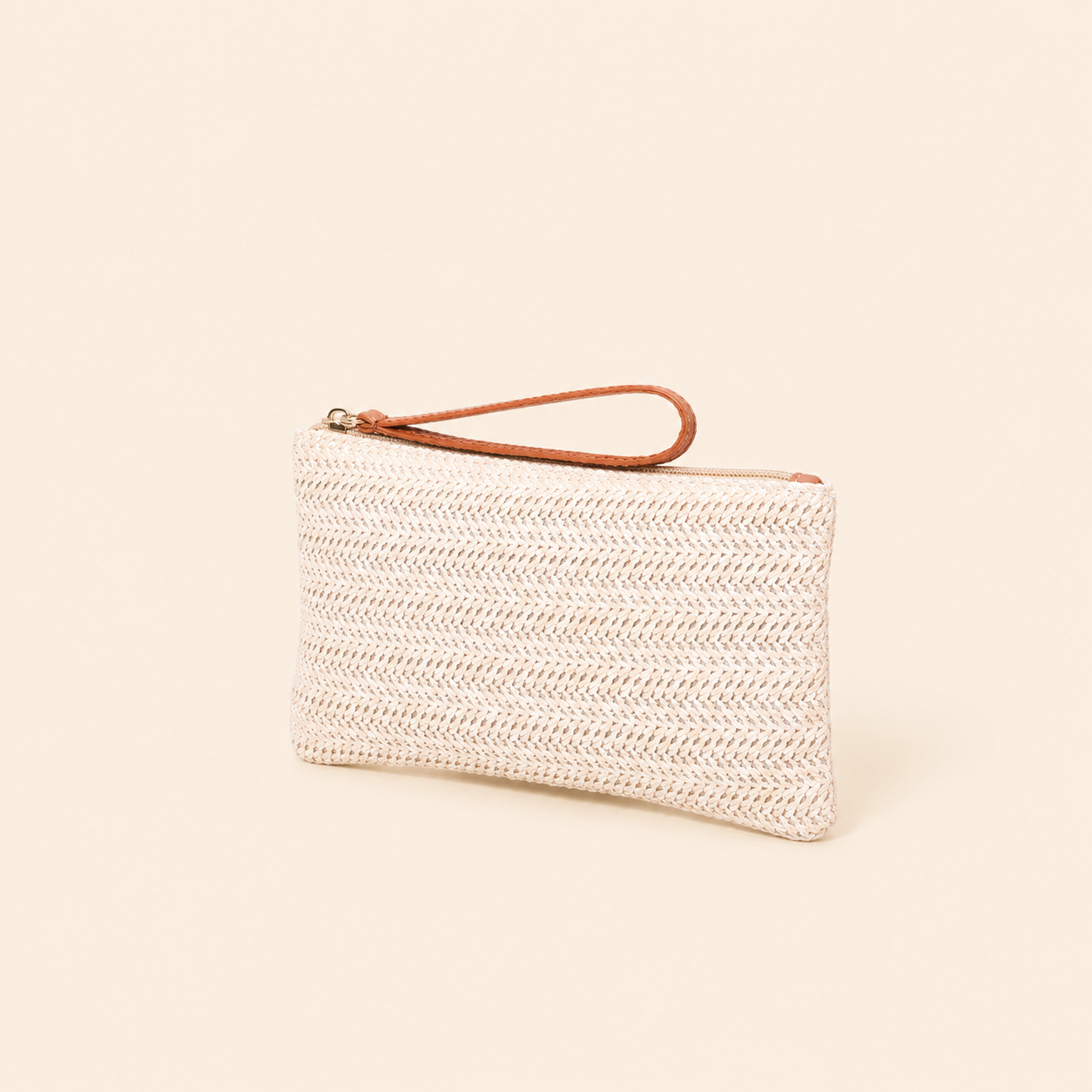 Borsa quadrata da donna in rafia intrecciata, tinta unita, stile casual. 2