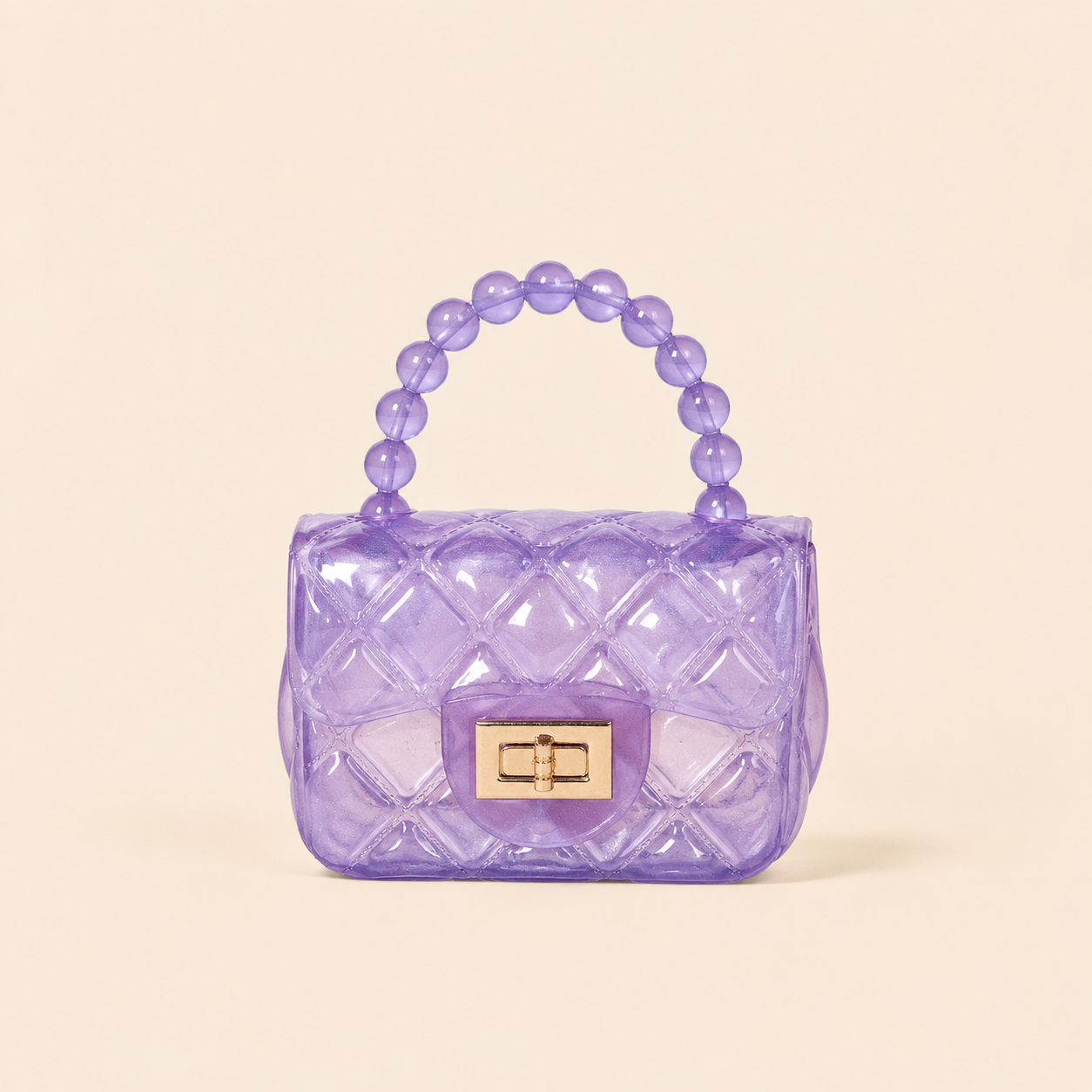 Sac carré femme en PVC style décontracté / PVC transparent uni h5 Image2