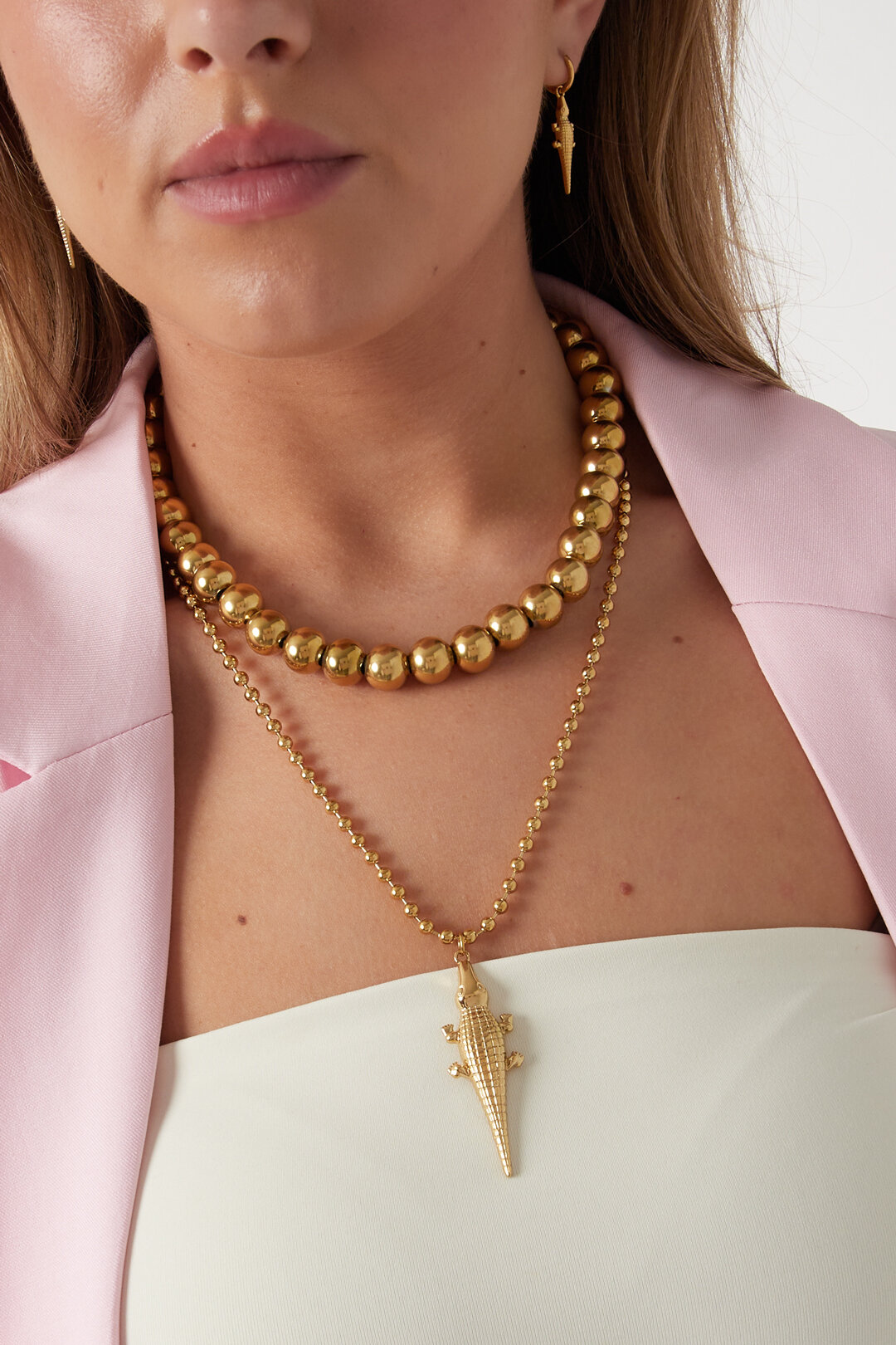 Collares con colgante de acero inoxidable, serie Animal Simple Daily Simple, joyería para mujer 2