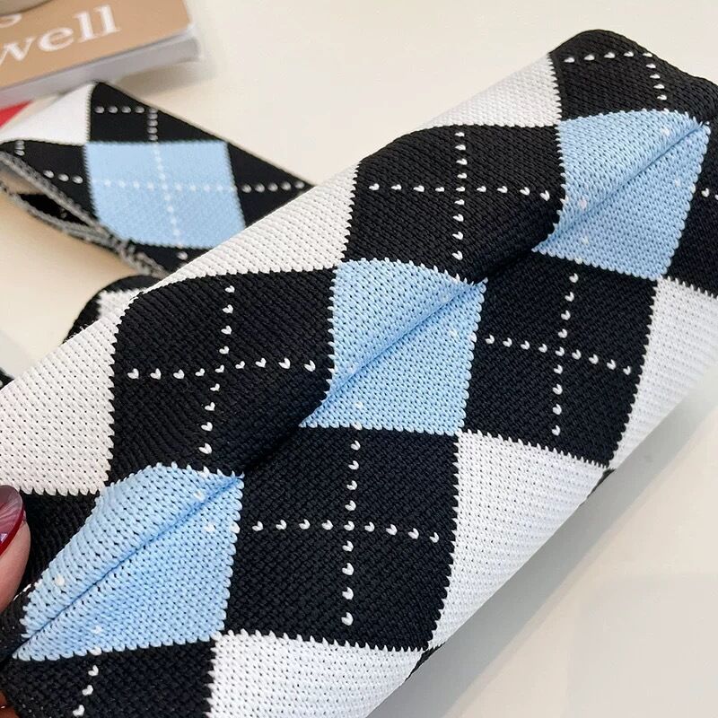 Casual Style Woven Flower Stripe Plaid Mixed Color Plant Lines Geometric Shape Polyester Women's Square Bag h5 Picture6