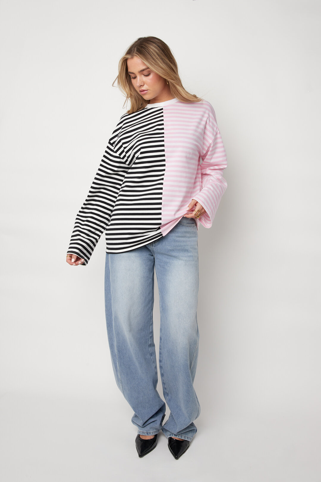 Gestreept shirt met lange mouwen h5 Afbeelding5