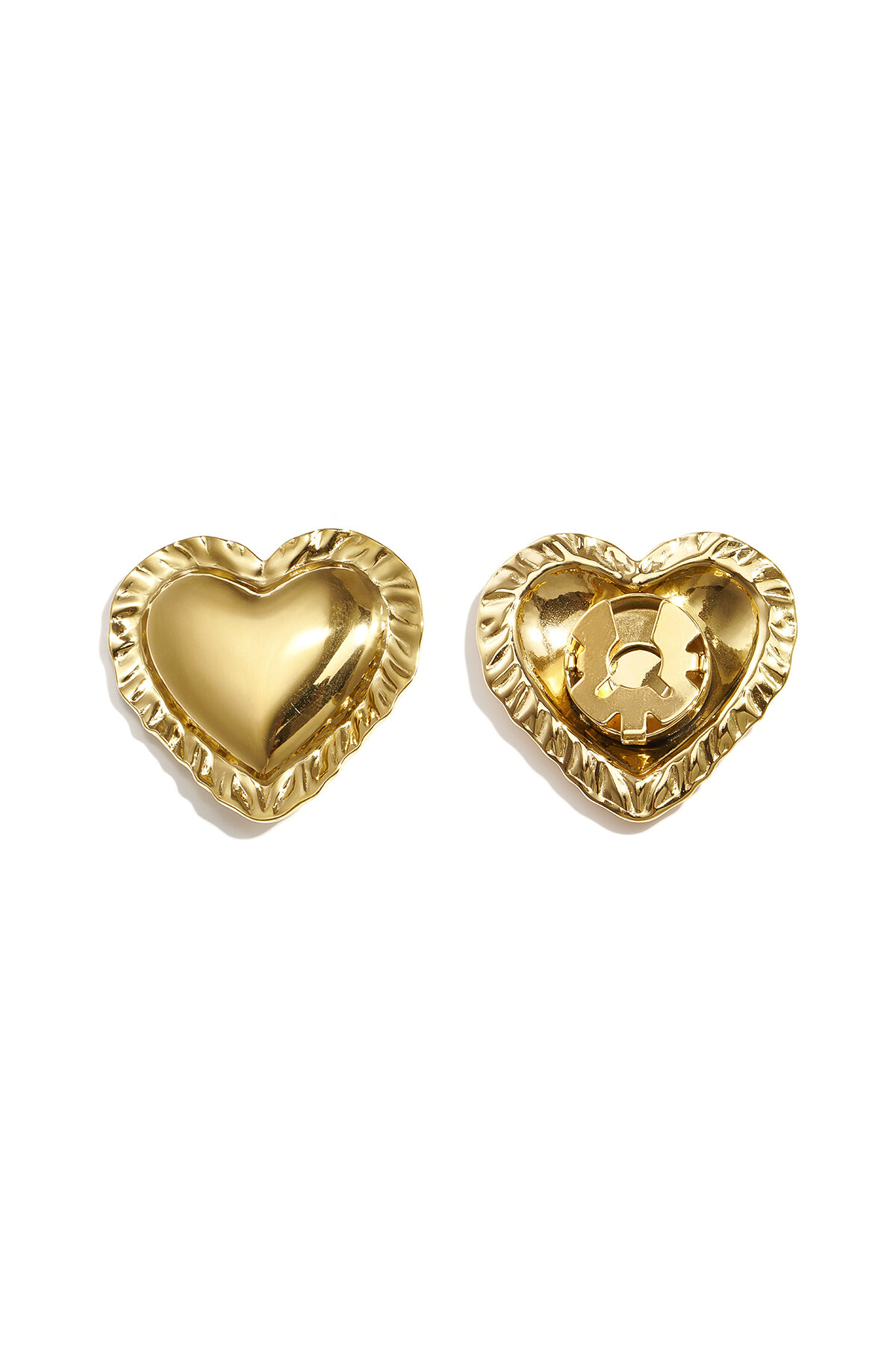 Gemelli a forma di cuore, semplici, in acciaio inossidabile, accessori per tutti i giorni Immagine3