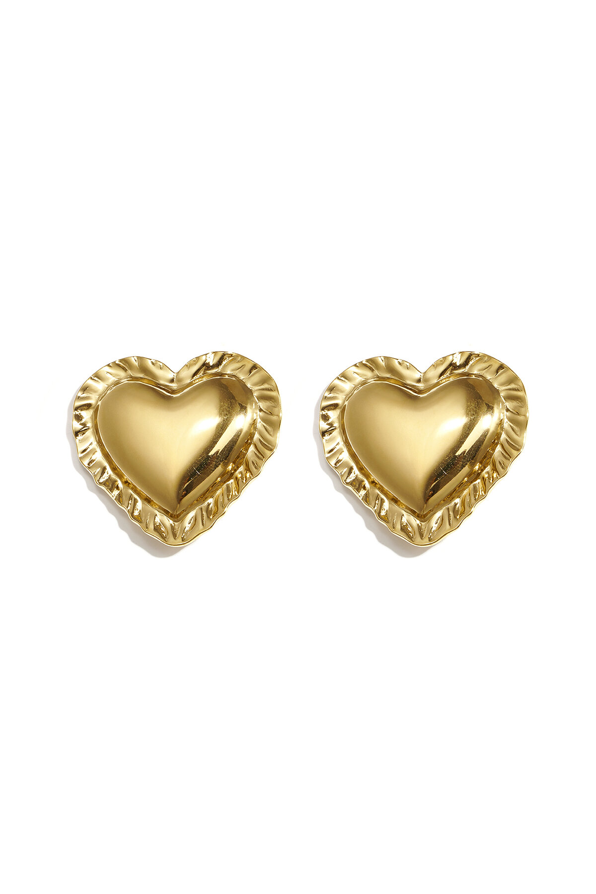 Gemelli a forma di cuore, semplici, in acciaio inossidabile, accessori per tutti i giorni
