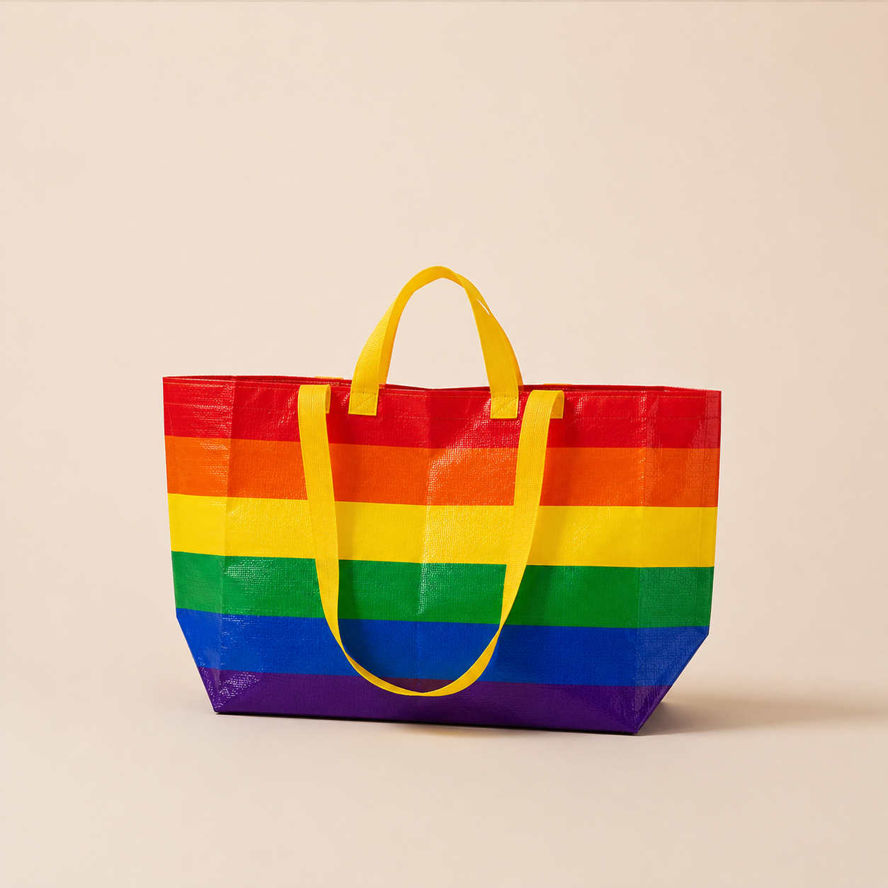 Sac carré femme à rayures tissées multicolores style décontracté