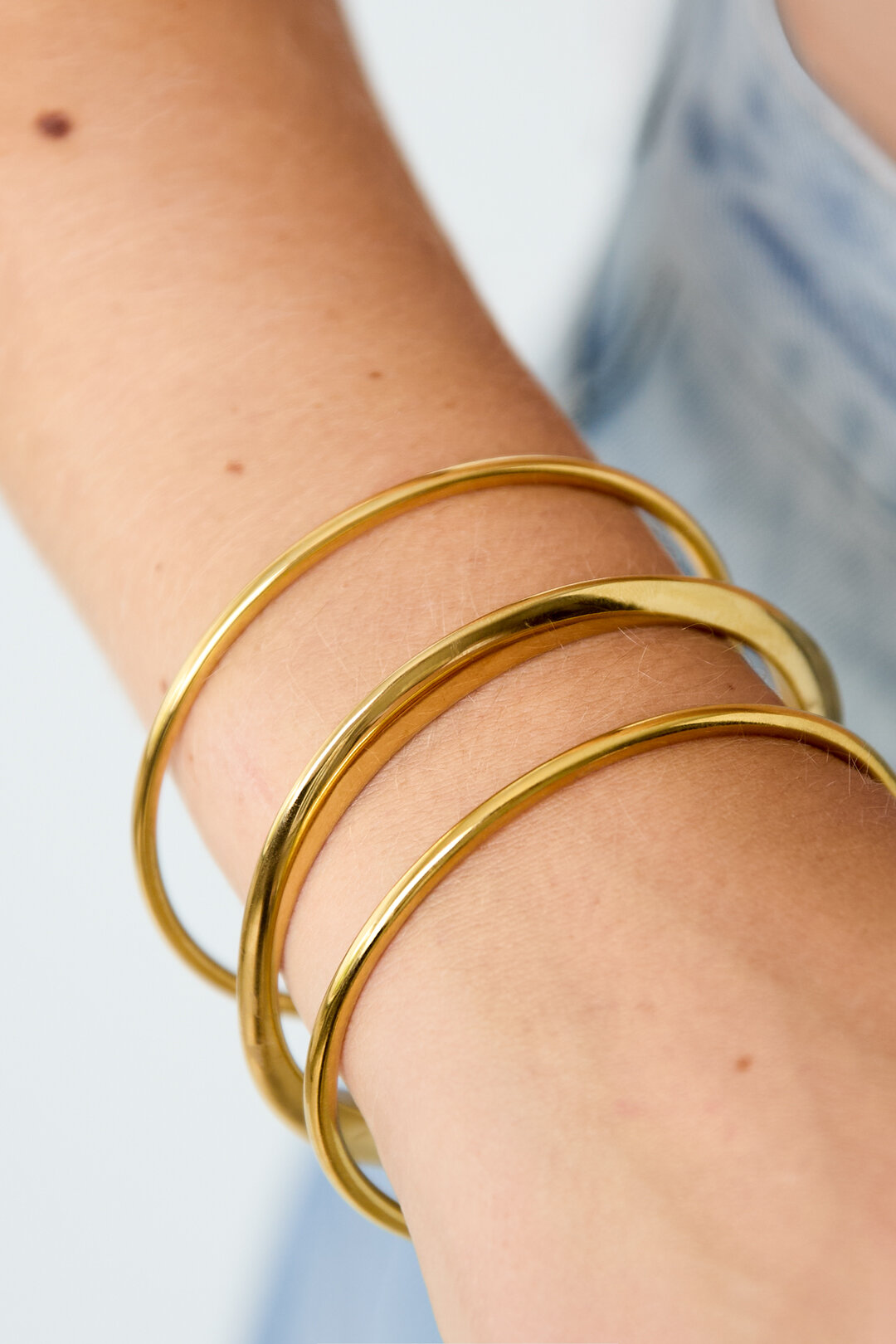 Stainless Steel Bangles Circle Simple Daily Simple Series Women's jewelry Picture2