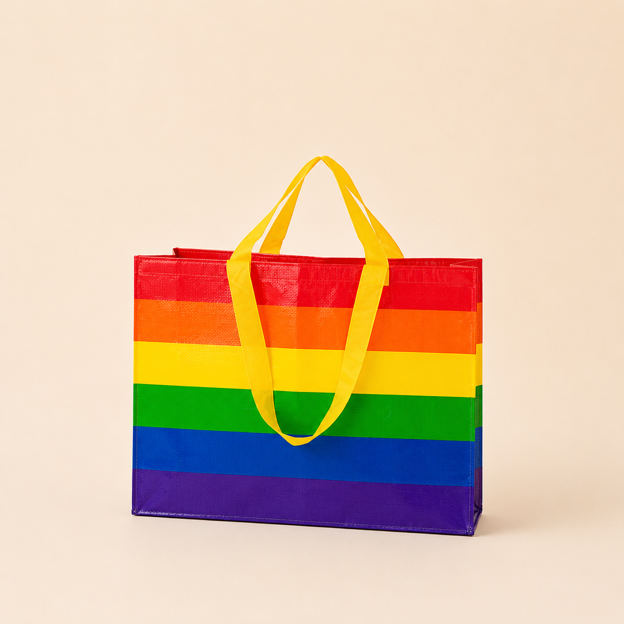 Sac carré femme à rayures tissées multicolores style décontracté 2