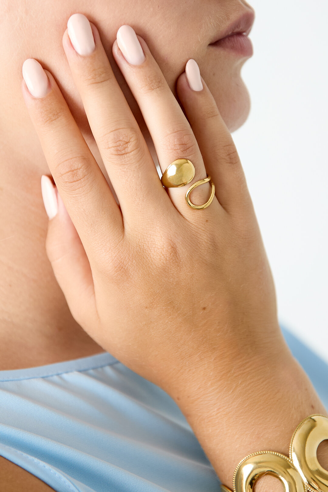 Swirl statement ring 2