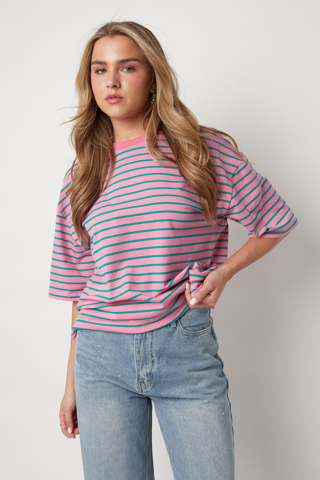 Blocked Striped Tee Picture5