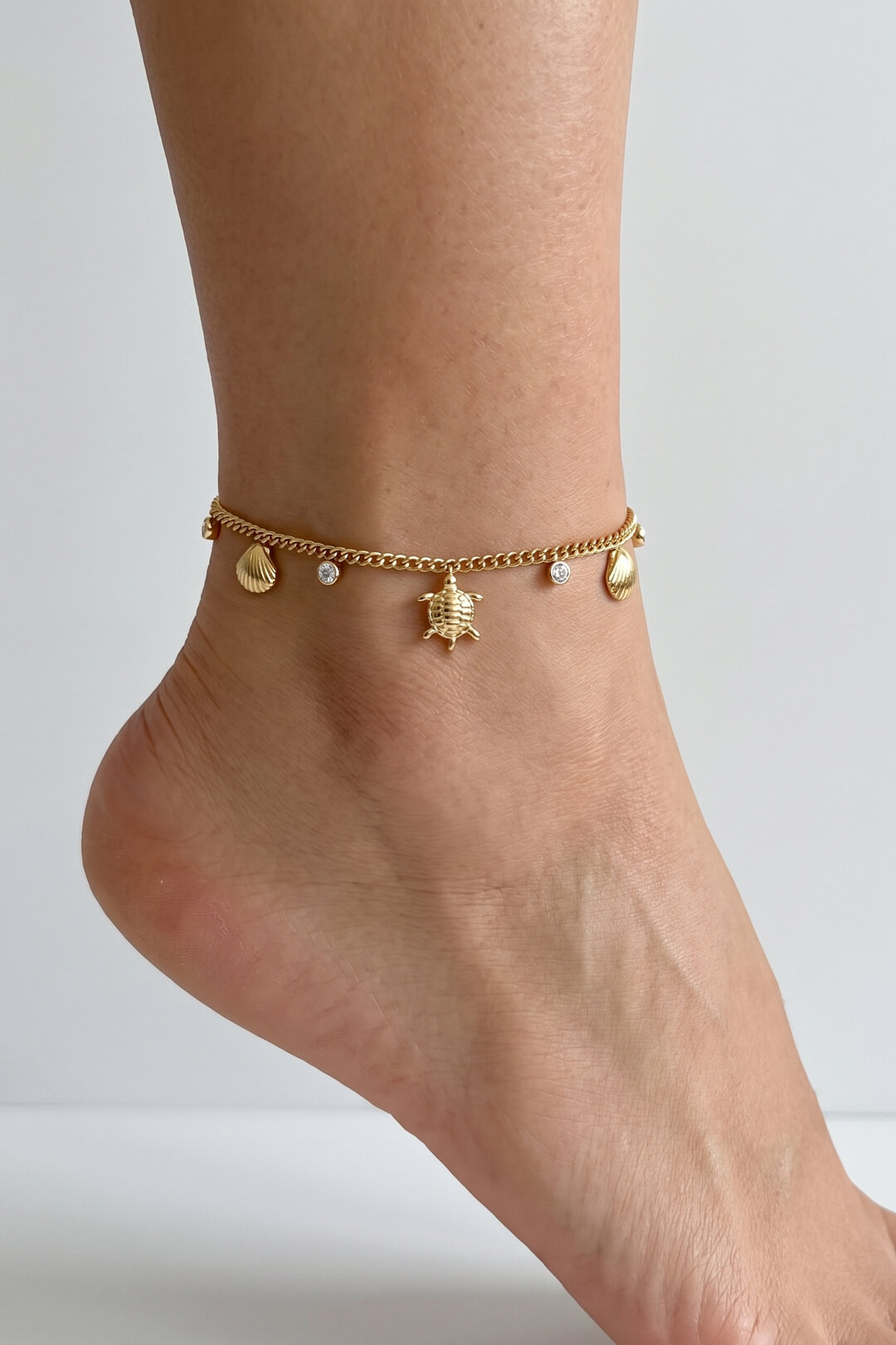 Cavigliera a tema spiaggia con perle Immagine2