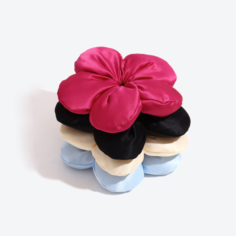 Haargummis aus einfarbigem Stoff der Simple Series Sweet Flower Serie