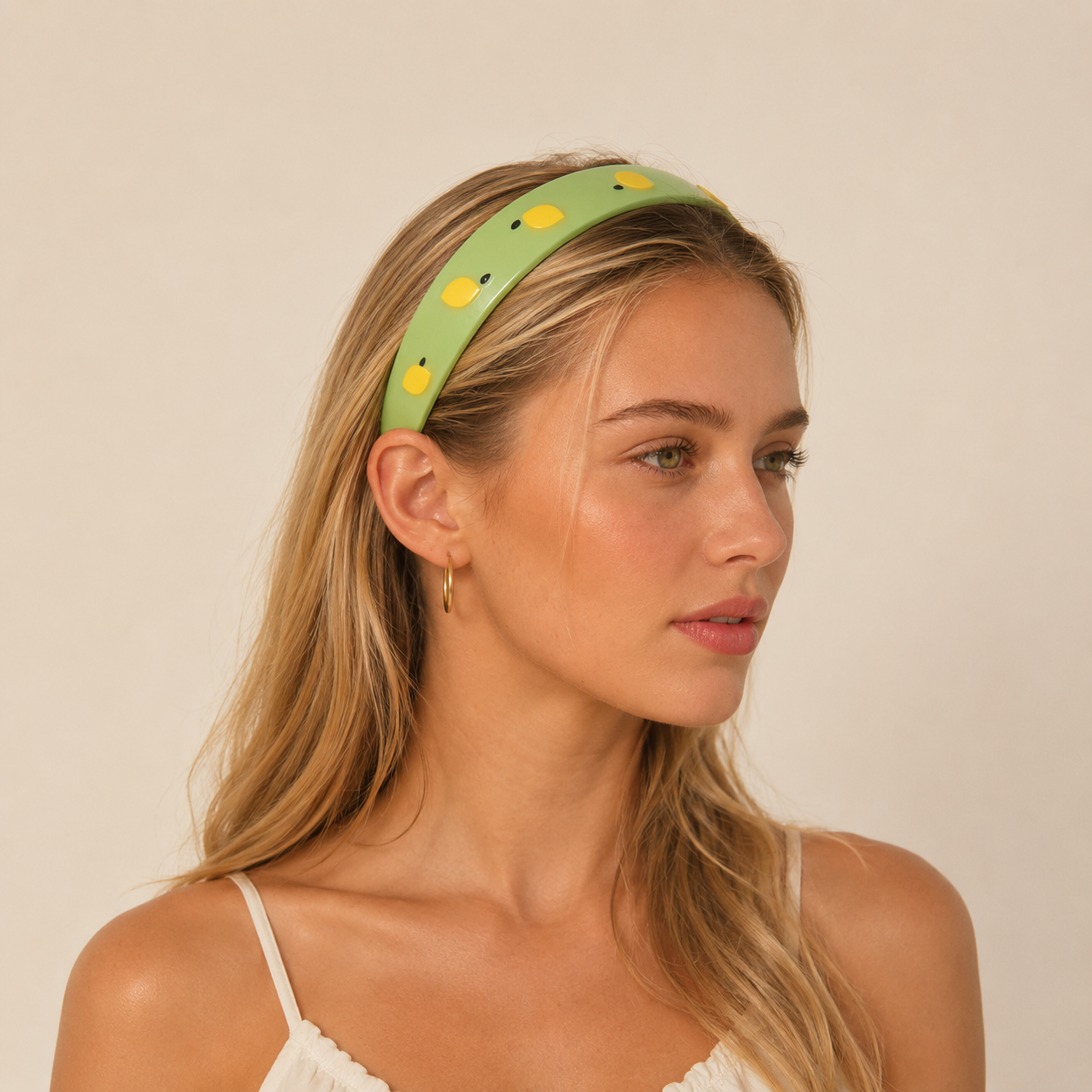Simple Series Natural Fruit Solid Color Acetate Hair Bands