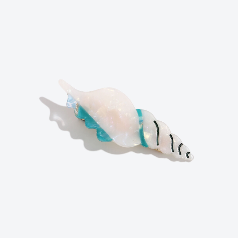 Simple Series Natural Animal Oceanic Style Shell Starfish Acetate Hair Clips 2