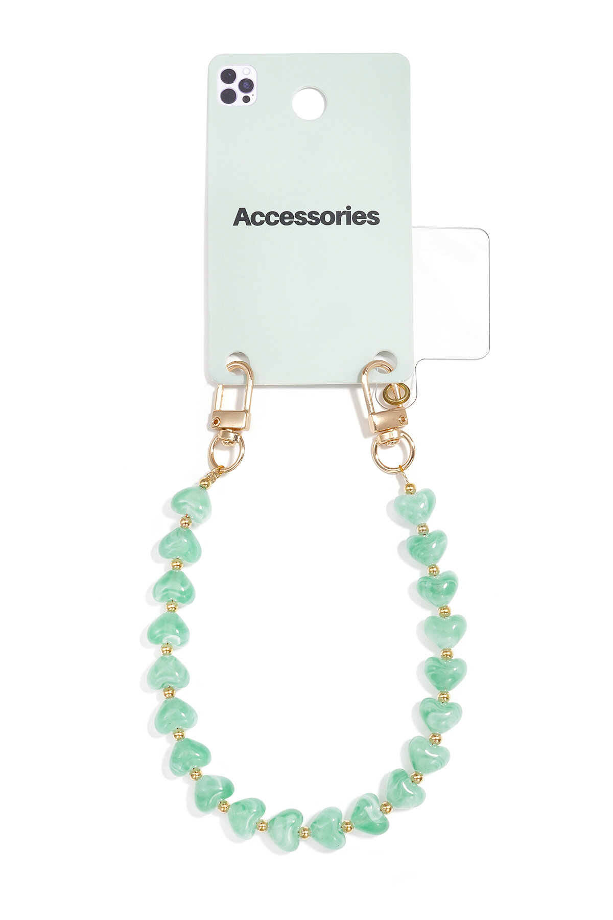 Telefoonketting met hartje, casual, acryl, dagelijkse accessoires Afbeelding3