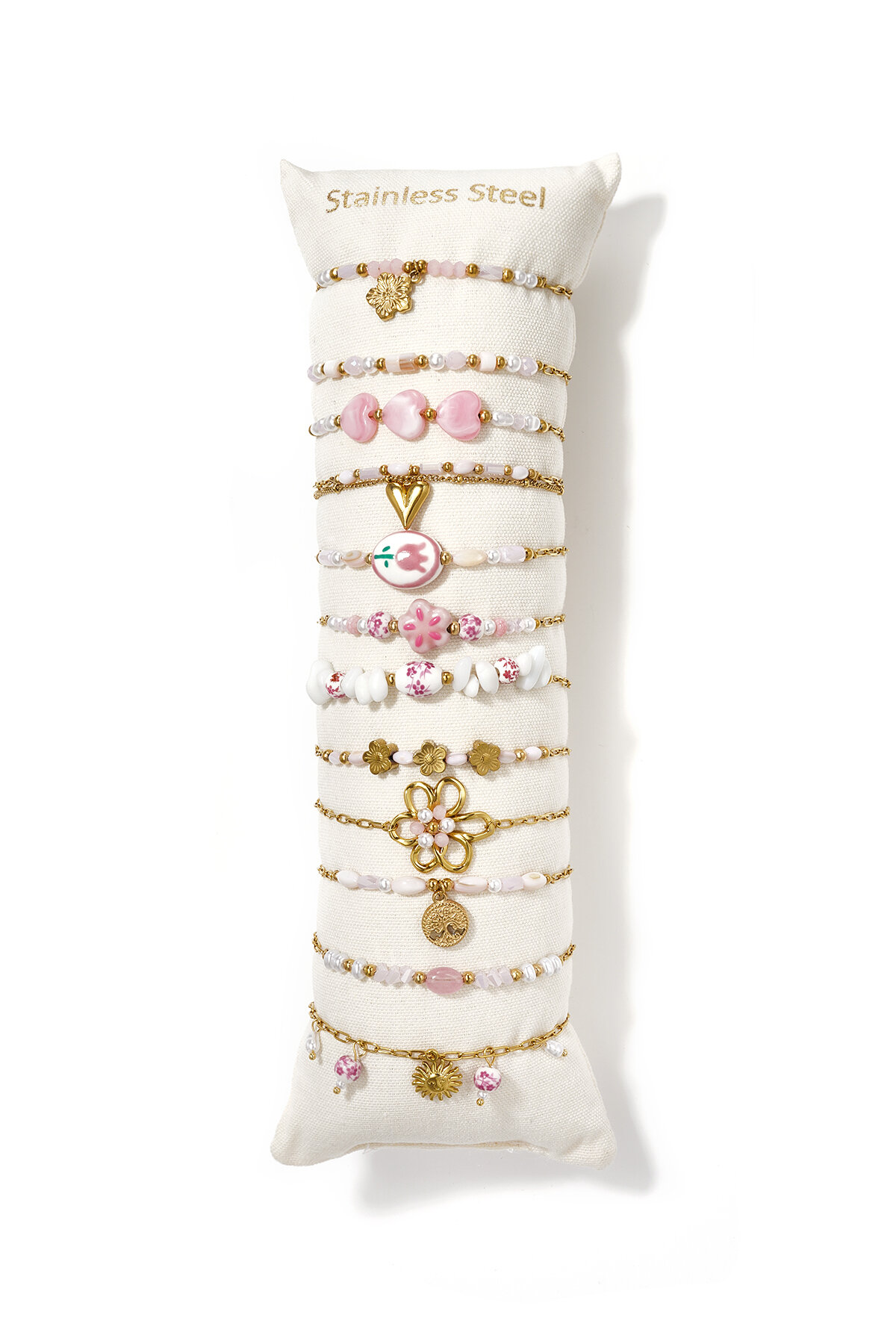 14K Gold Plated Ceramics Bracelets Sets Flower Casual Daily Romantic Series Women's jewelry 