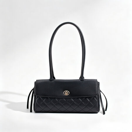 Casual Style Quilted Stitching Solid Color Premium Quality Pu Women's Square Shoulder Bags
