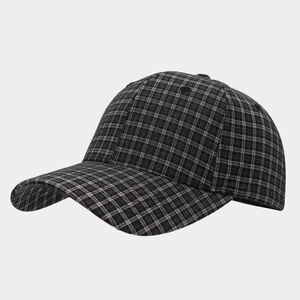 Simple Series Casual Solid Color Plaid Cotton Unisex Baseball Cap h5