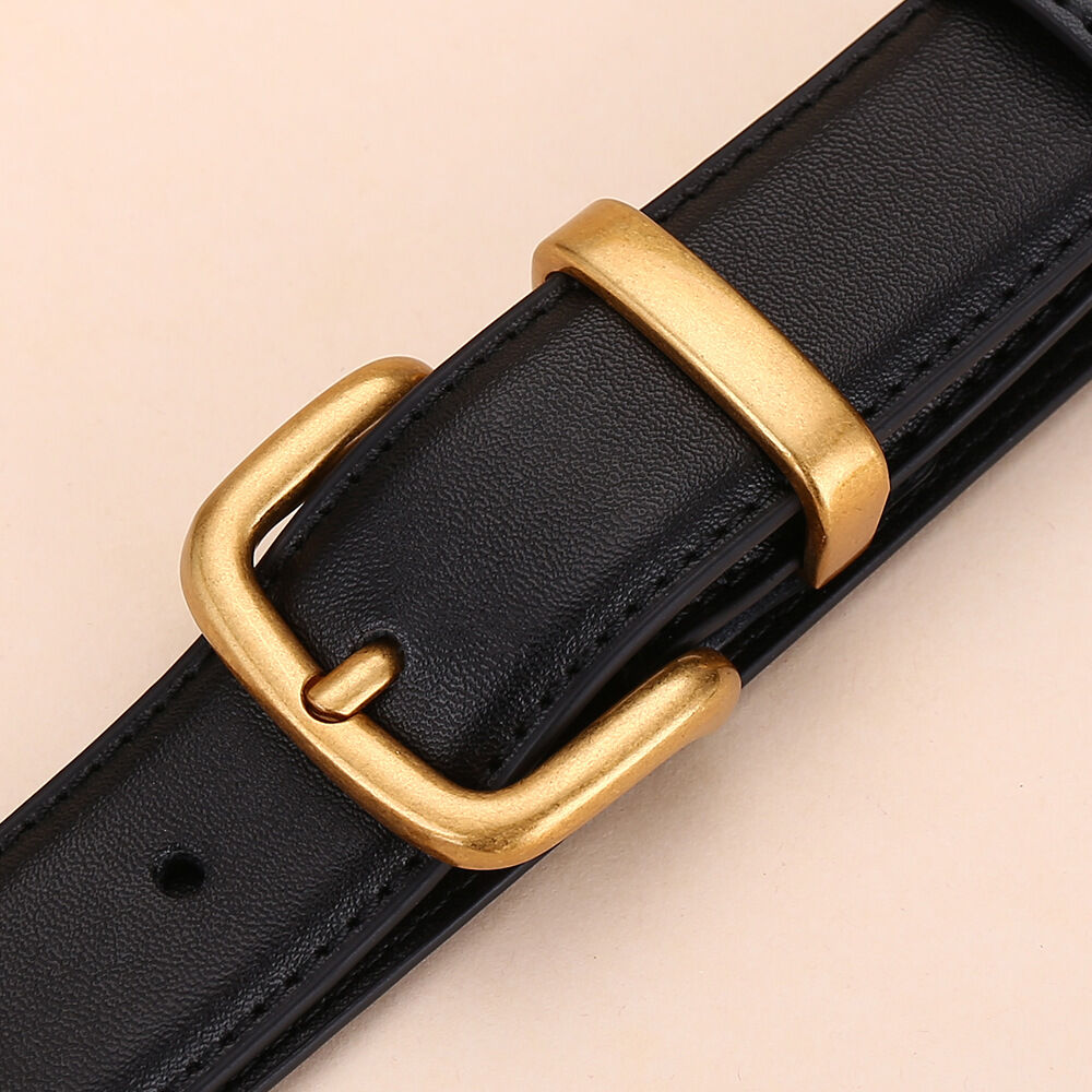 Simple Series Daily Solid Color Leather Leather Belt h5 Picture4