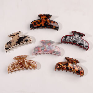 Simple Series Daily Leopard Print Mixed Color Gradient Color Acrylic Hair Claws h5 Picture3