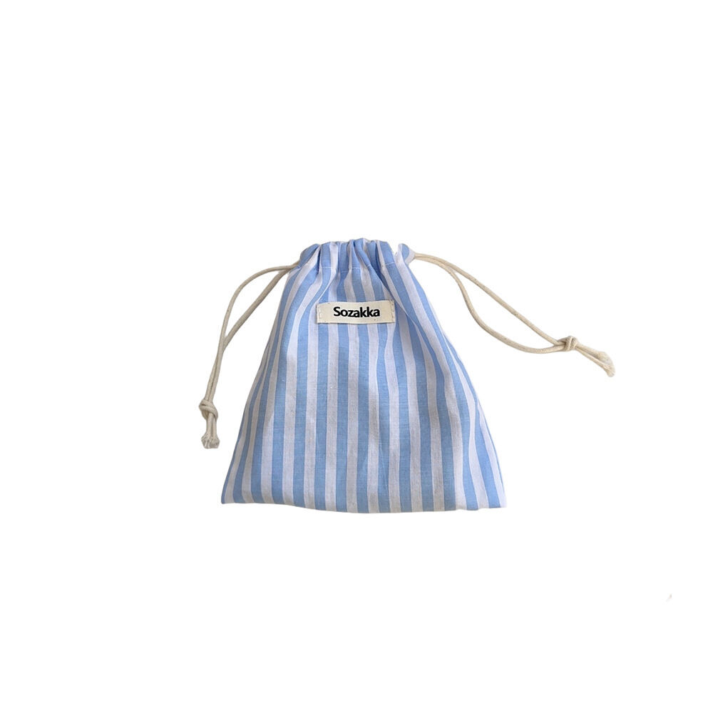 Borsa Portaoggetti In Tessuto Simple Series Daily Stripe In Cotone. Immagine4